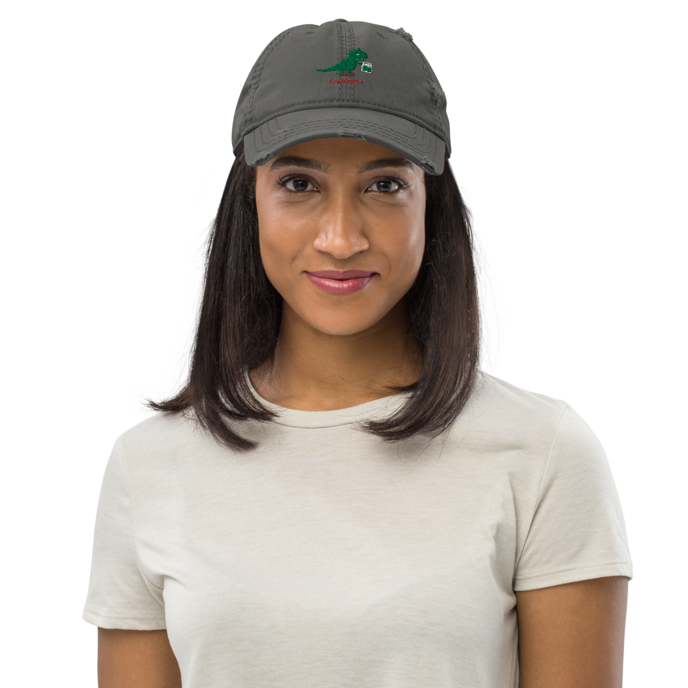 Weedasaurus Distressed Dad Hat