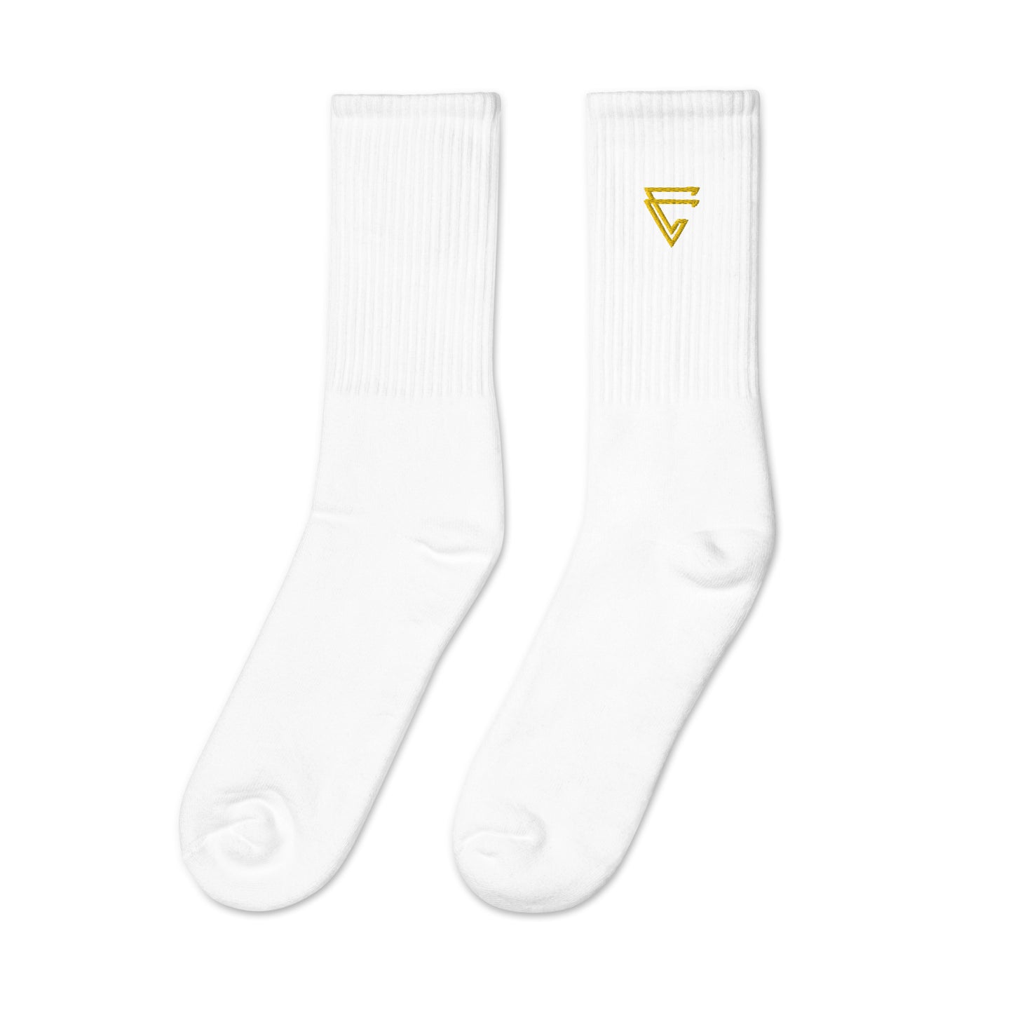 Golden Embroidered socks