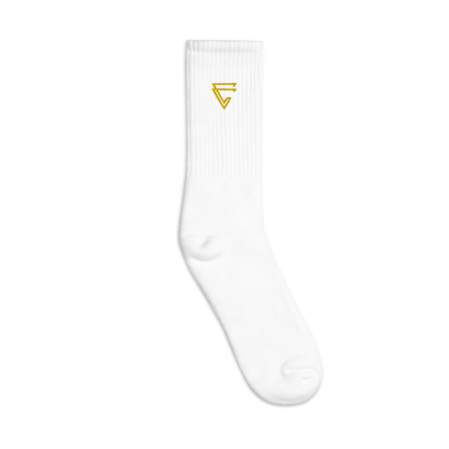 Golden Embroidered socks