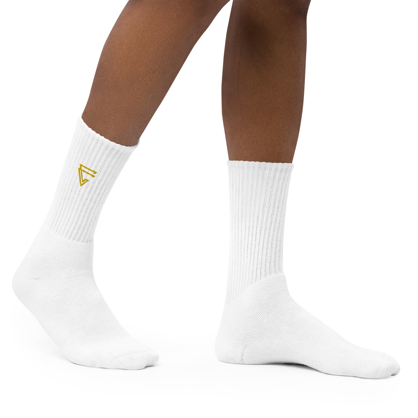 Golden Embroidered socks