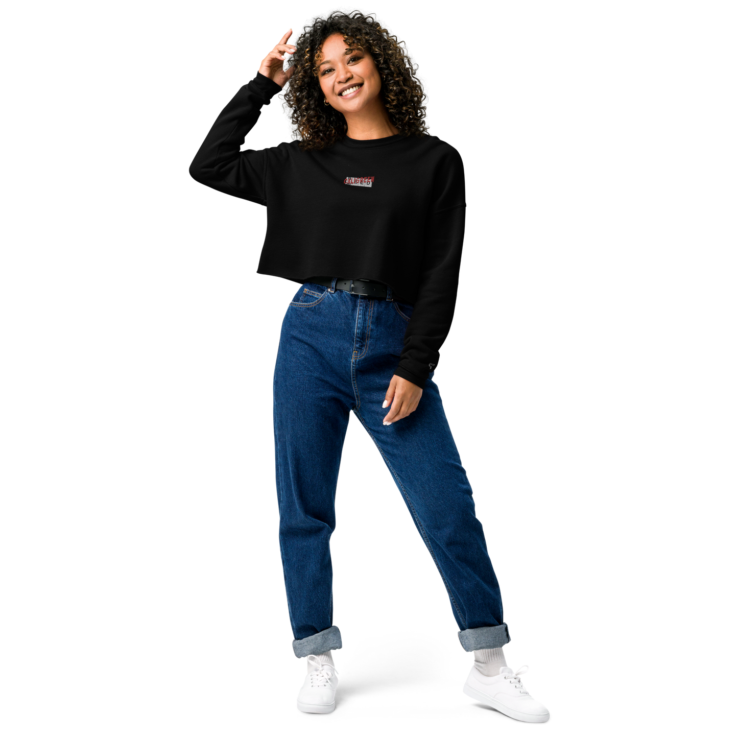 Need for Weed Embroidered Crop Sweatshirt