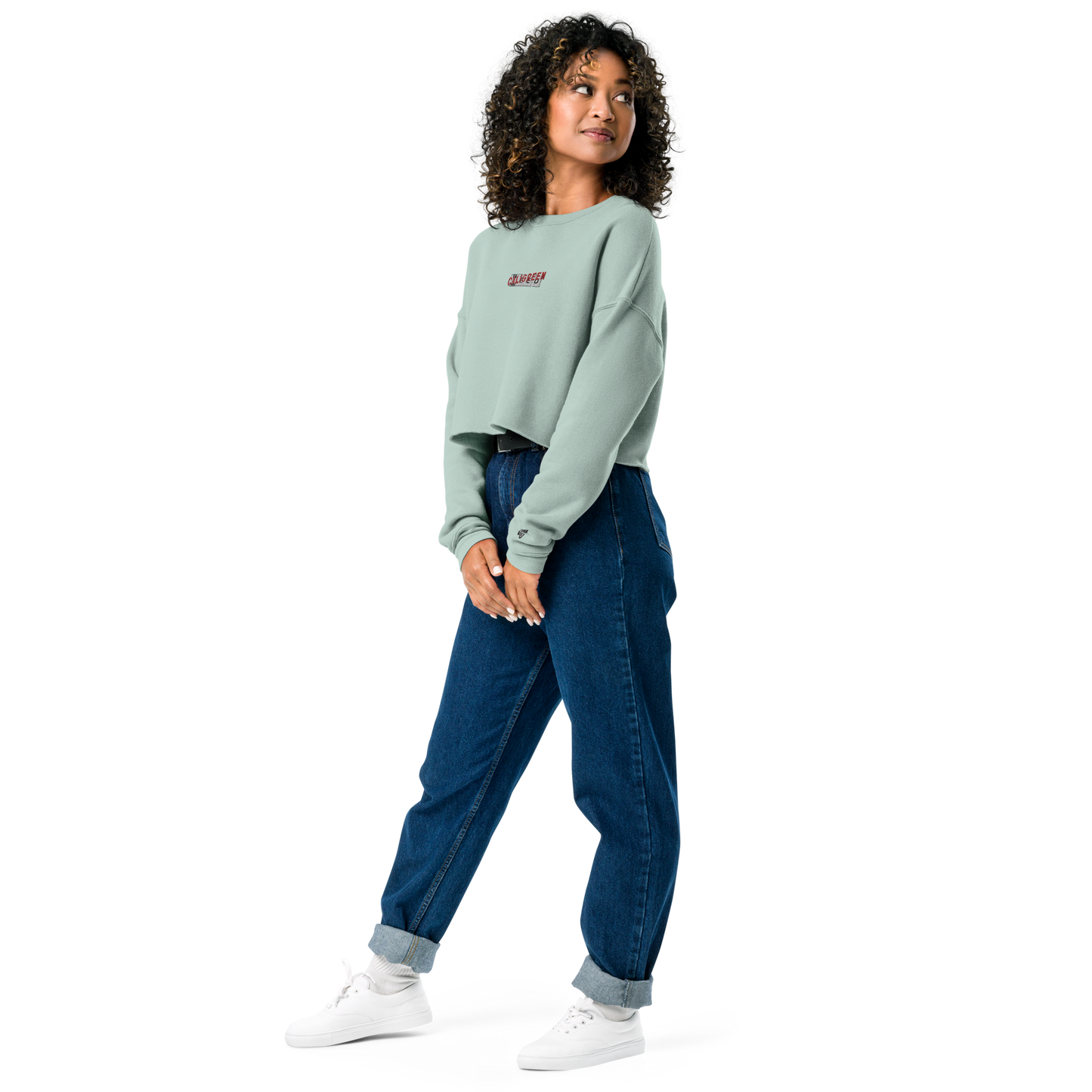 Need for Weed Embroidered Crop Sweatshirt