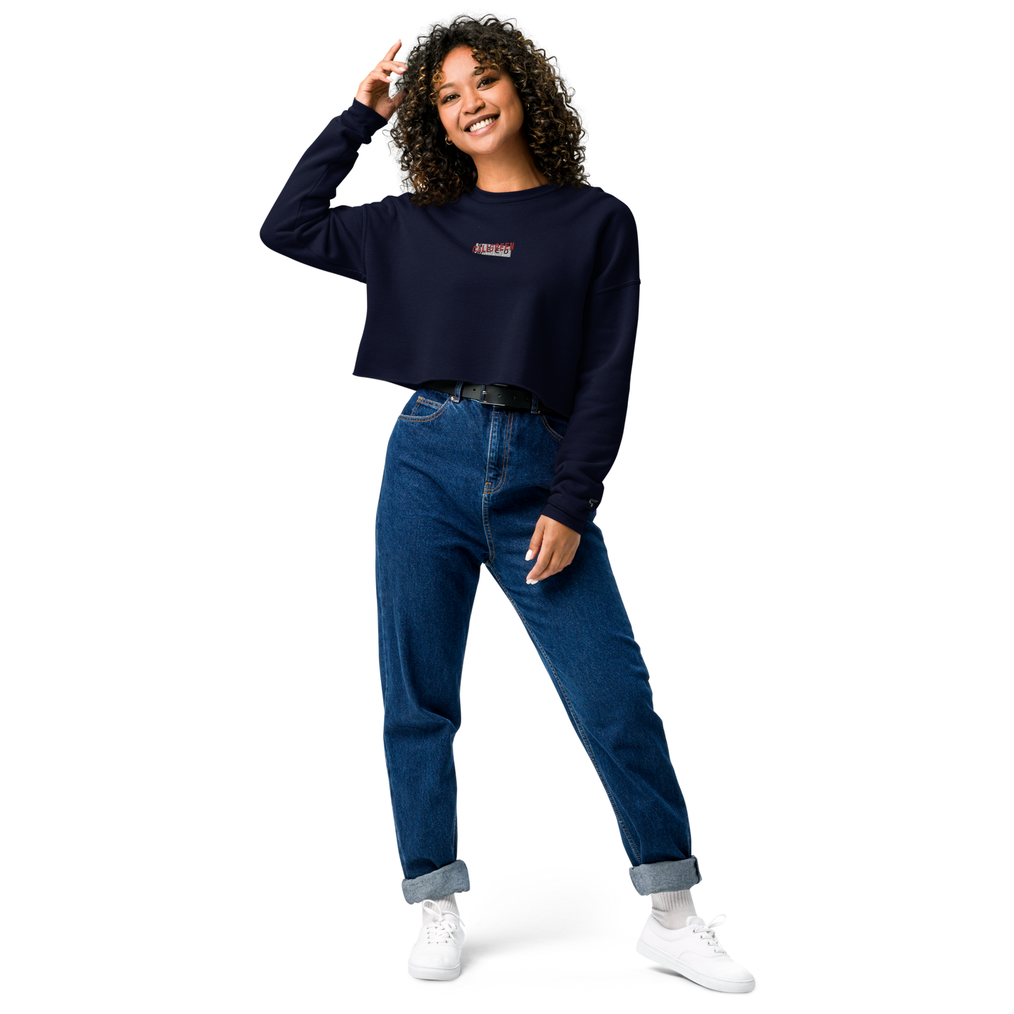 Need for Weed Embroidered Crop Sweatshirt