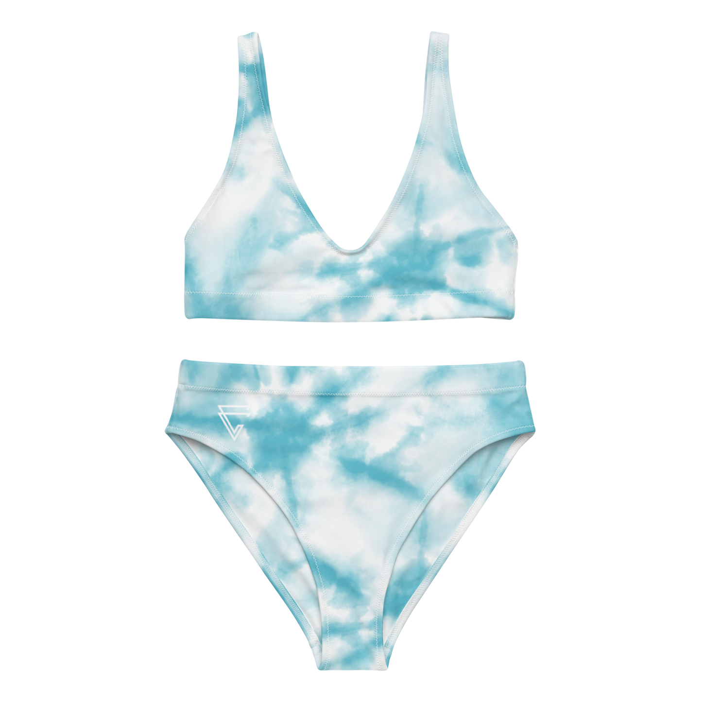 Arrow Tye Dye High-Waisted ikini