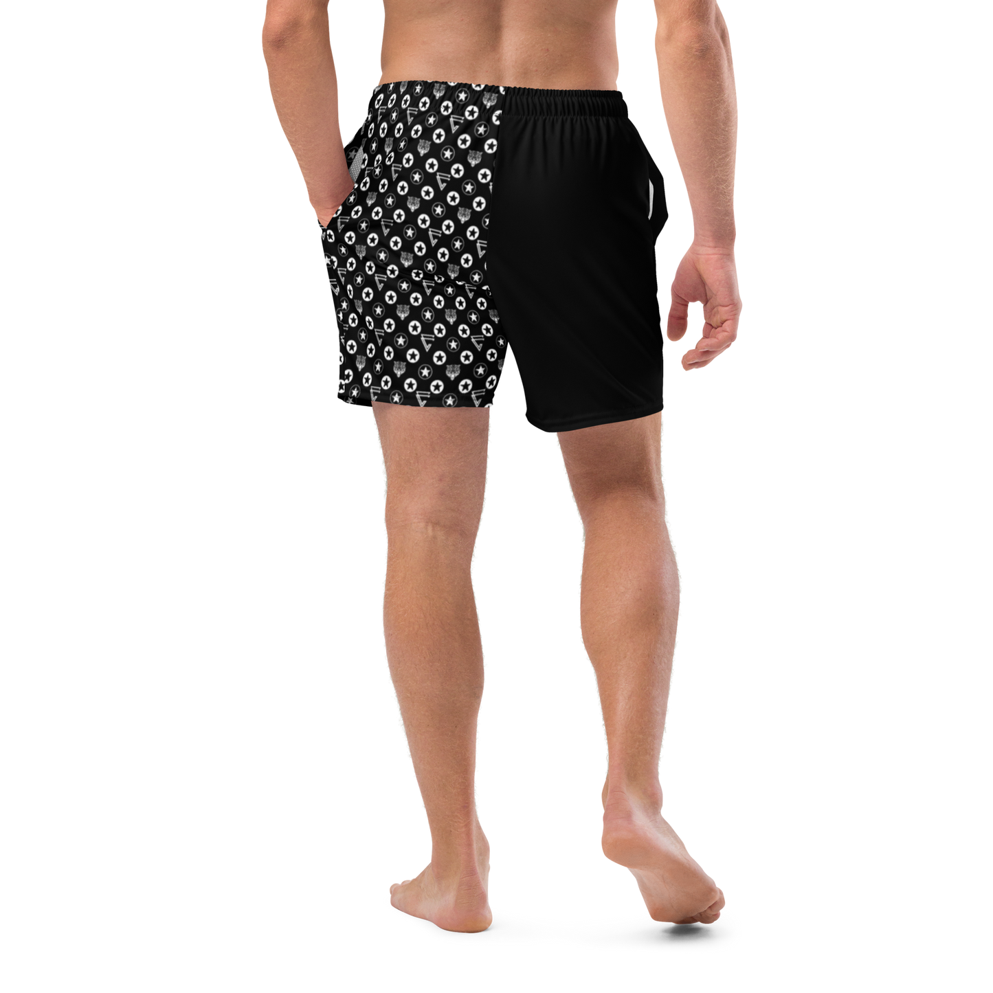 Icon Print Swim Trunks