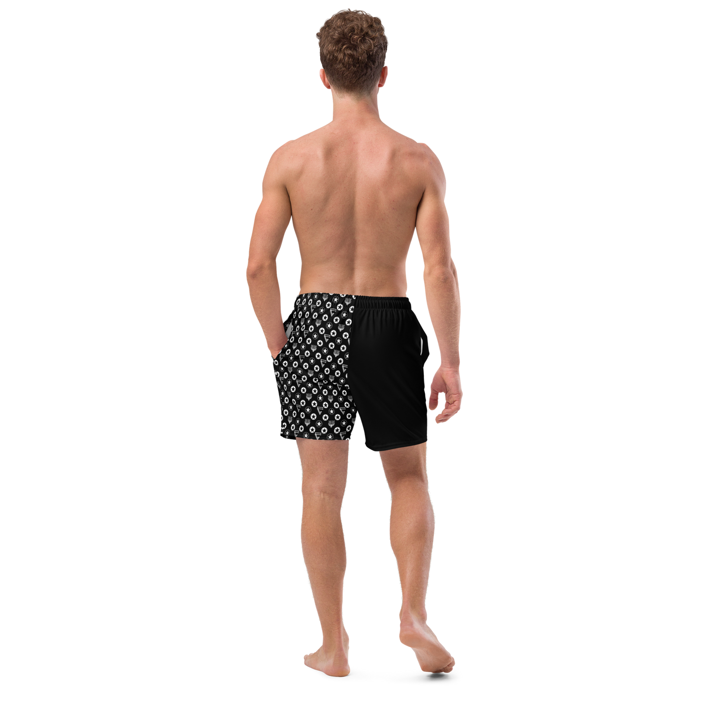 Icon Print Swim Trunks