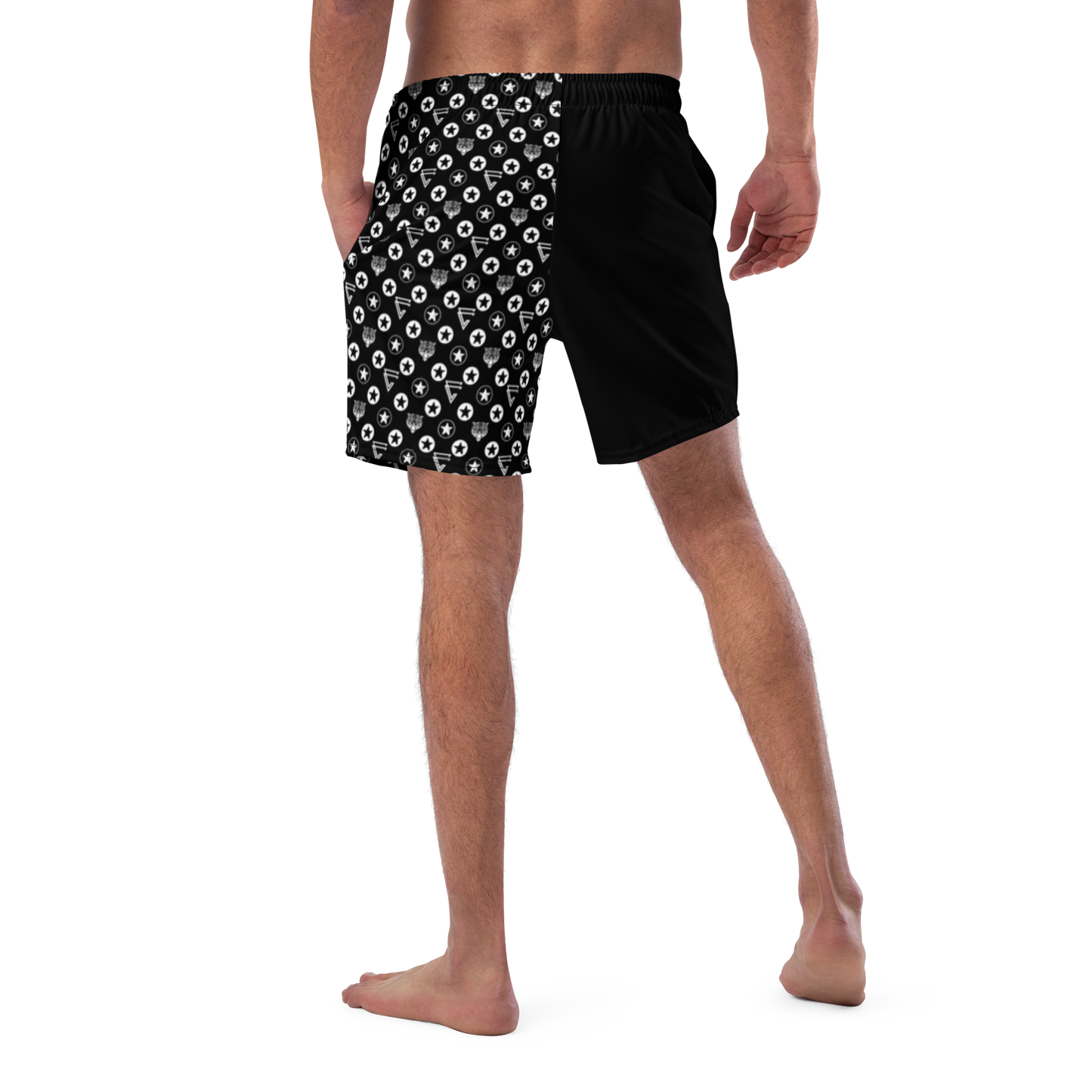 Icon Print Swim Trunks