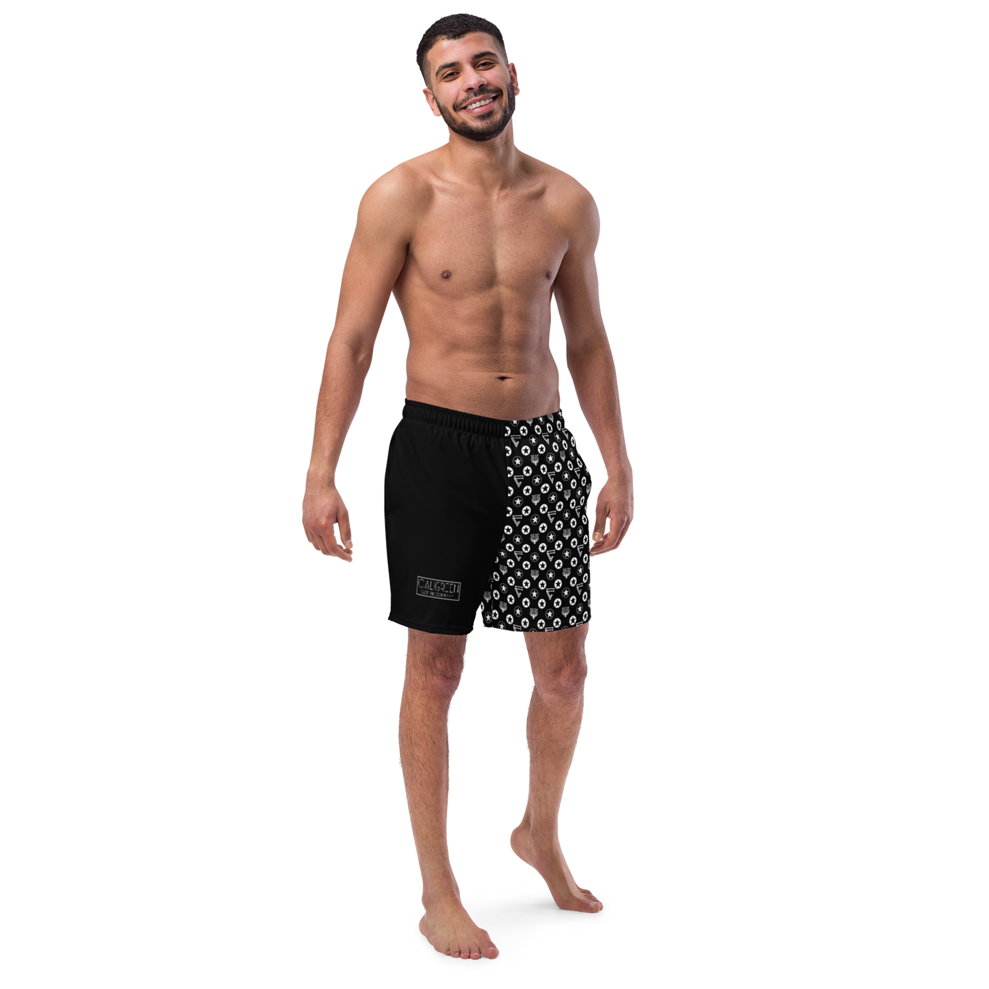 Icon Print Swim Trunks