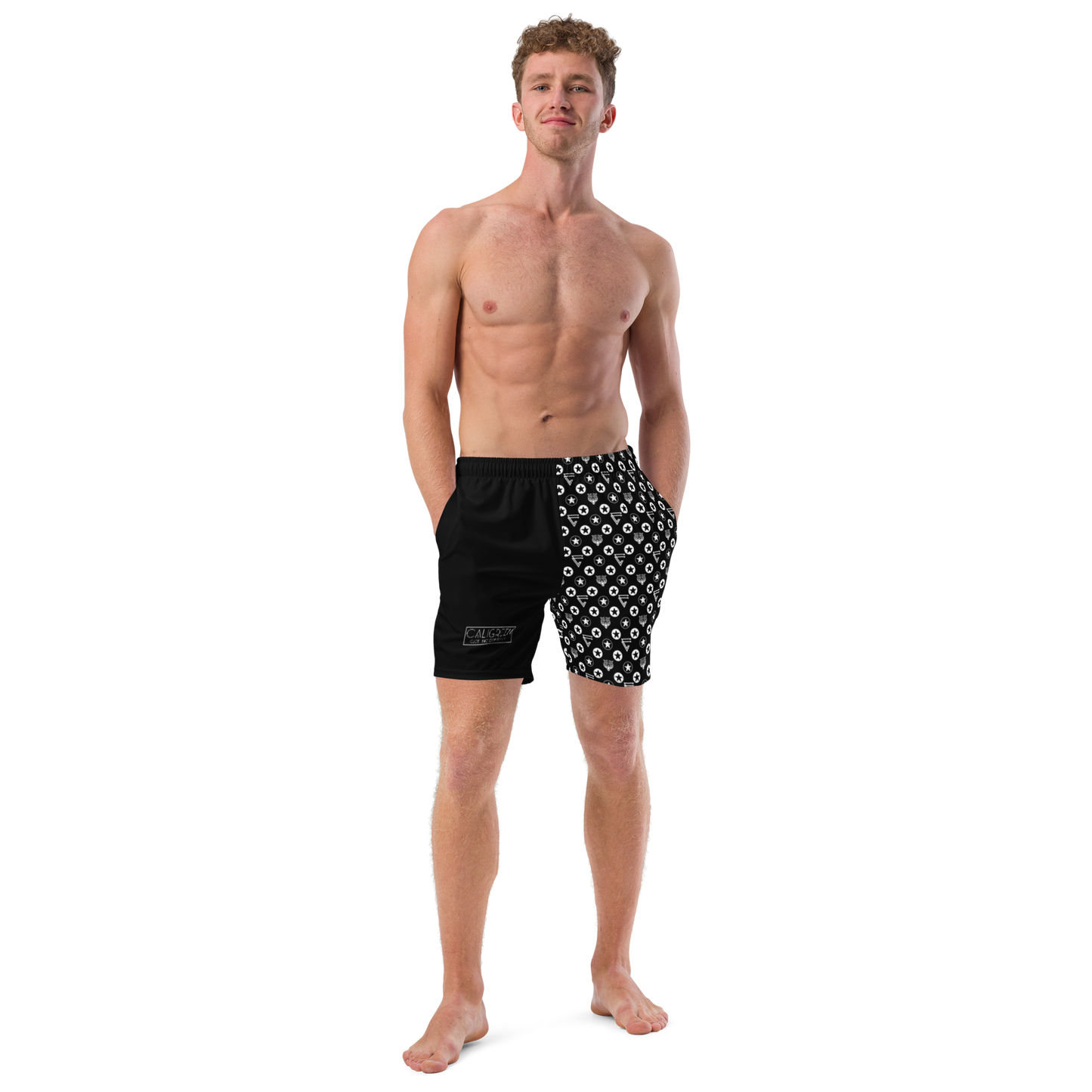 Icon Print Swim Trunks