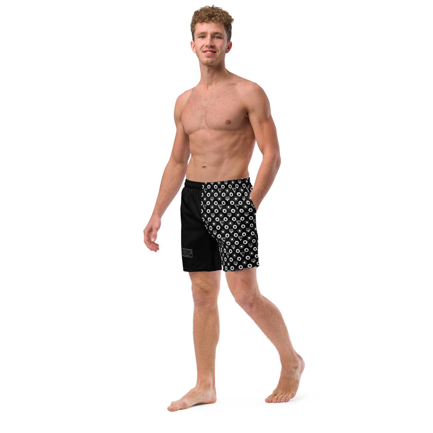 Icon Print Swim Trunks