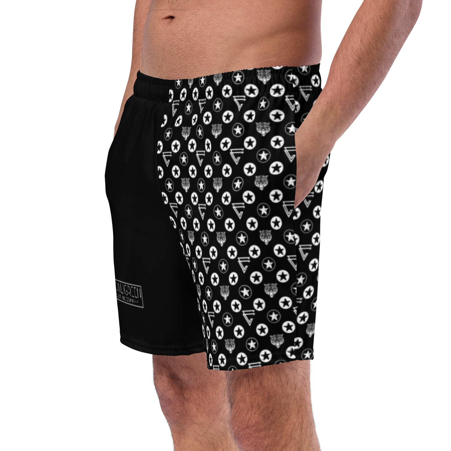 Icon Print Swim Trunks