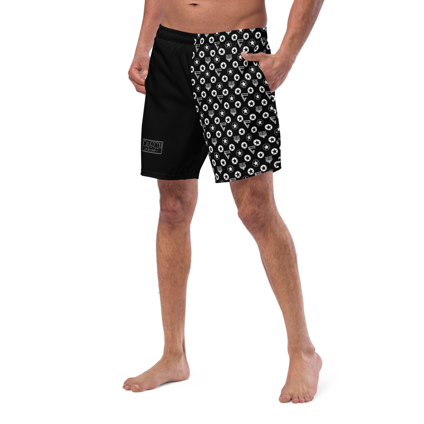 Icon Print Swim Trunks