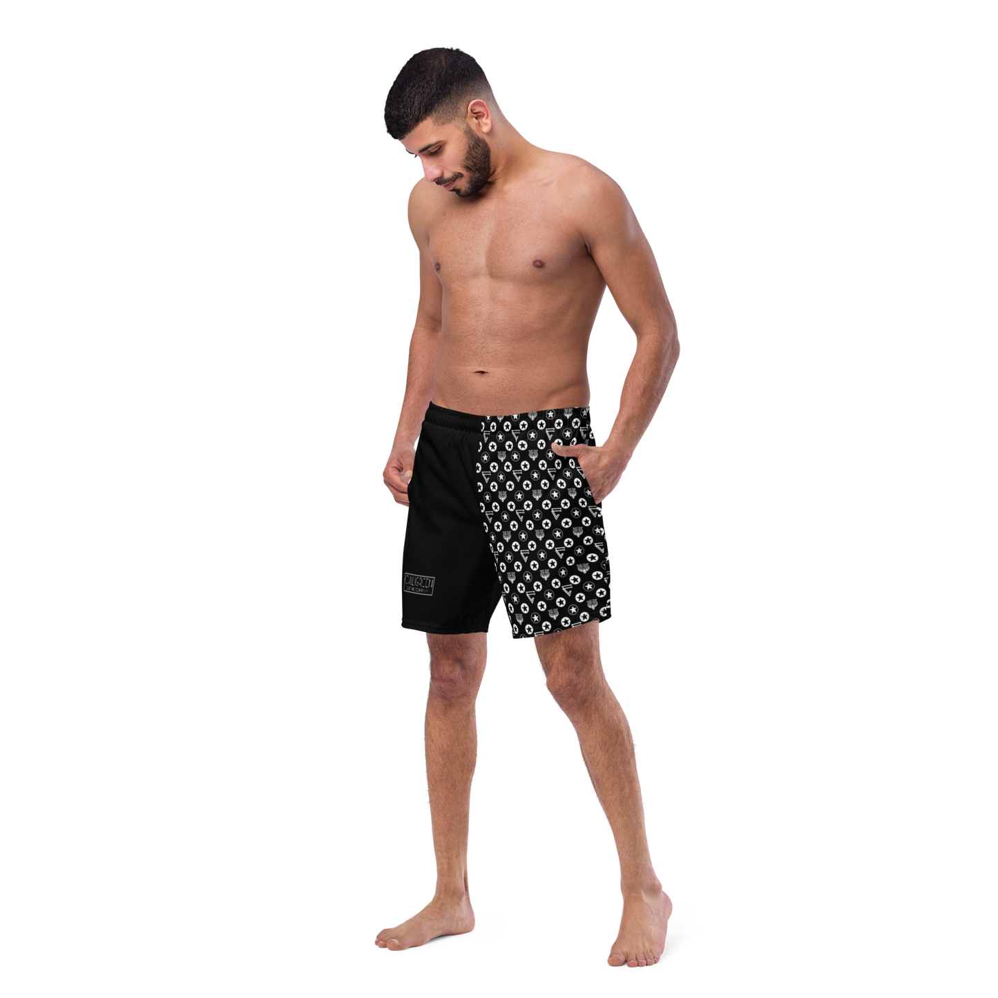 Icon Print Swim Trunks