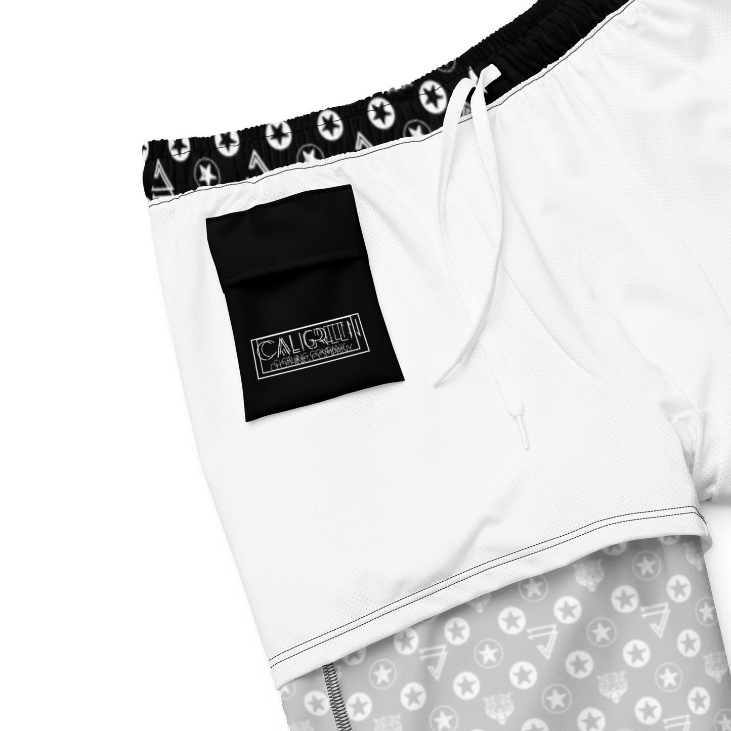 Icon Print Swim Trunks