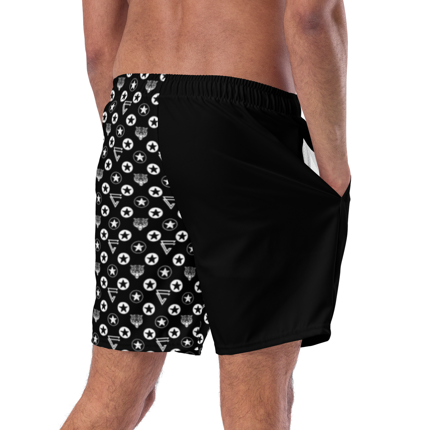Icon Print Swim Trunks
