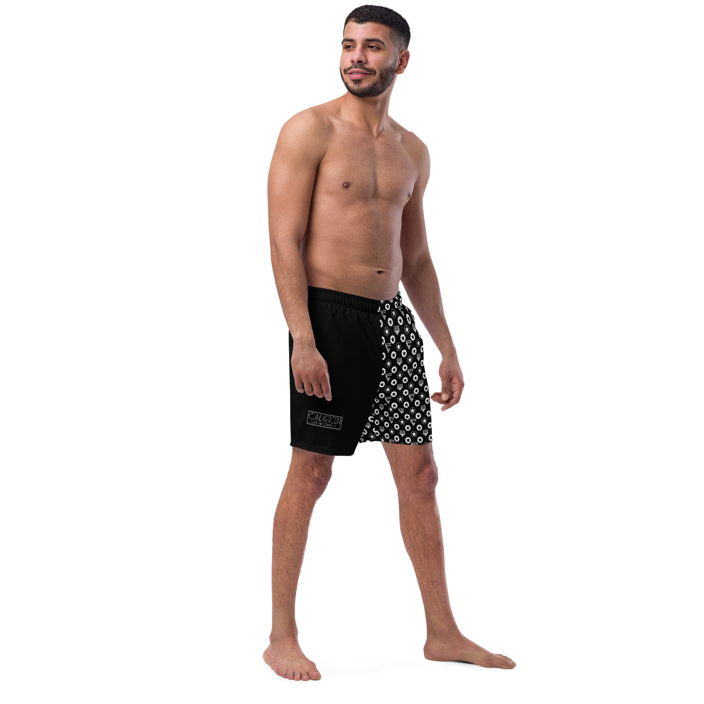 Icon Print Swim Trunks
