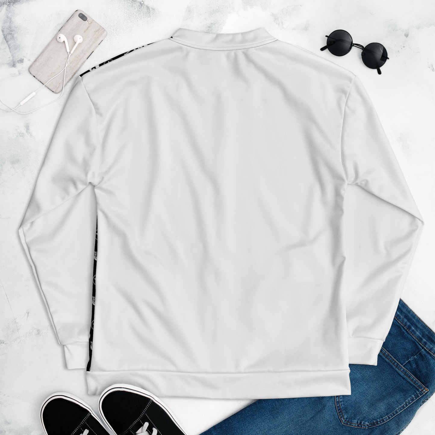 Icon Print Bomber Jacket