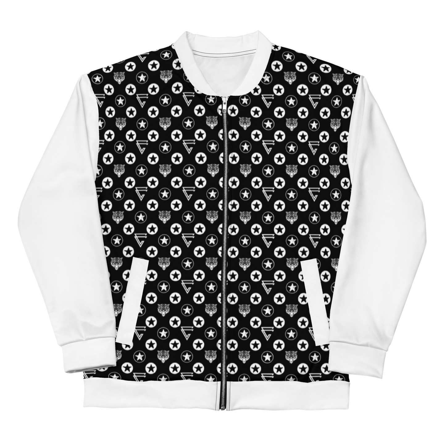 Icon Print Bomber Jacket