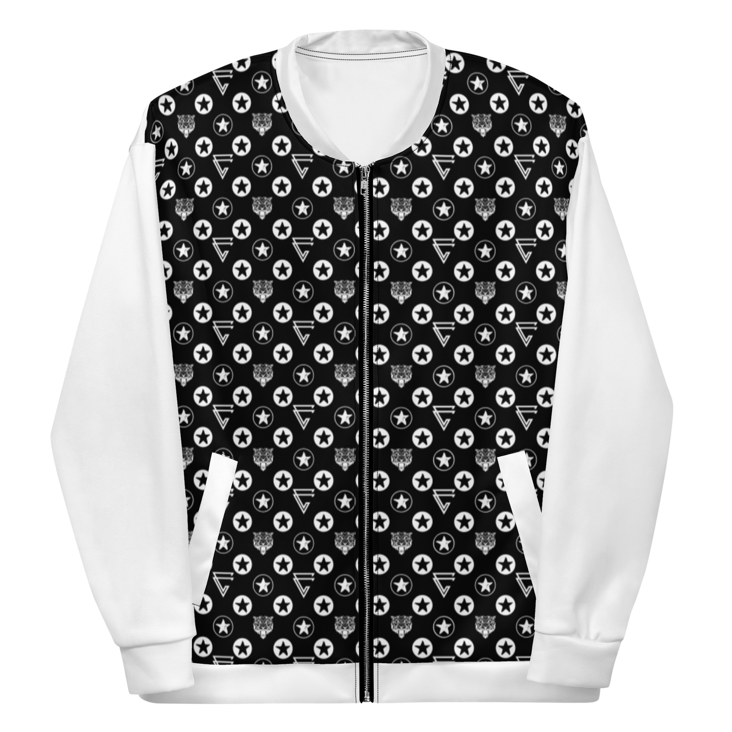 Icon Print Bomber Jacket