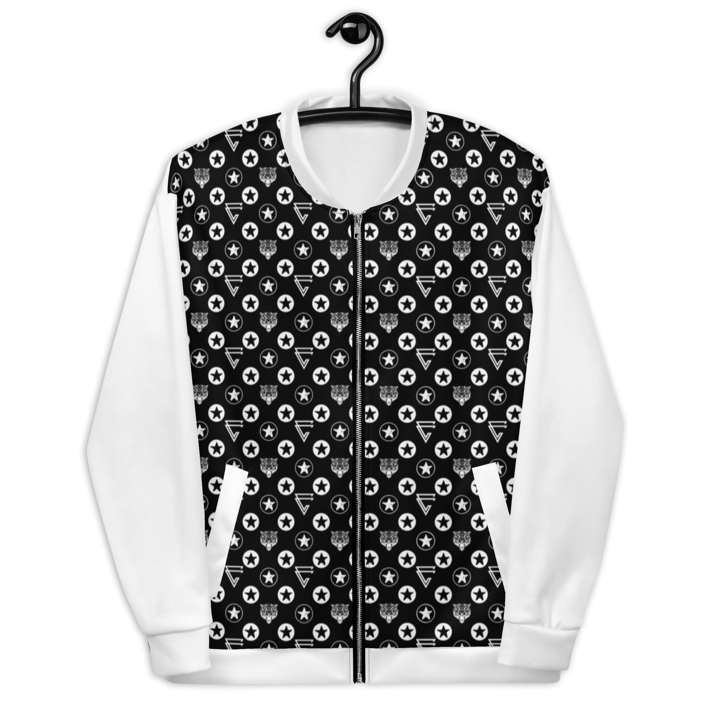Icon Print Bomber Jacket