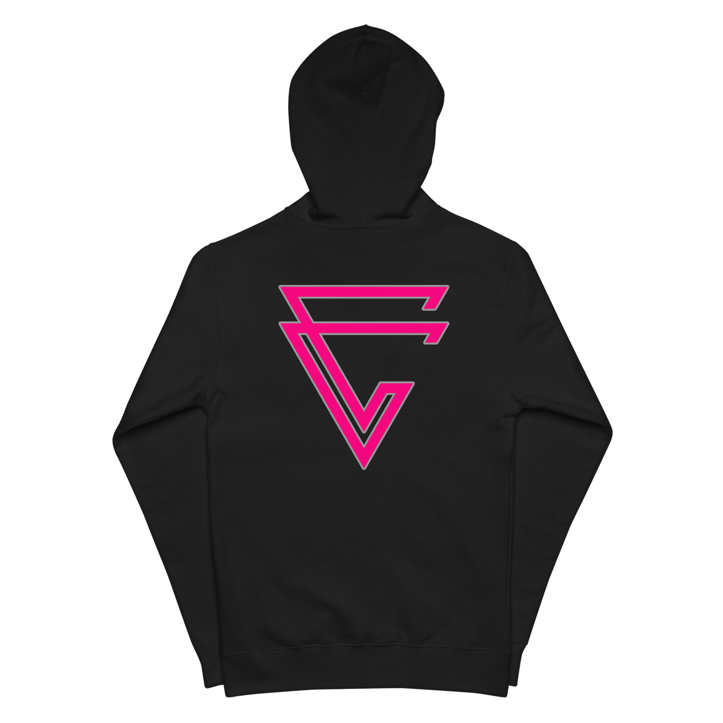 Arrow Fuchsia Zip-Up Hoodie