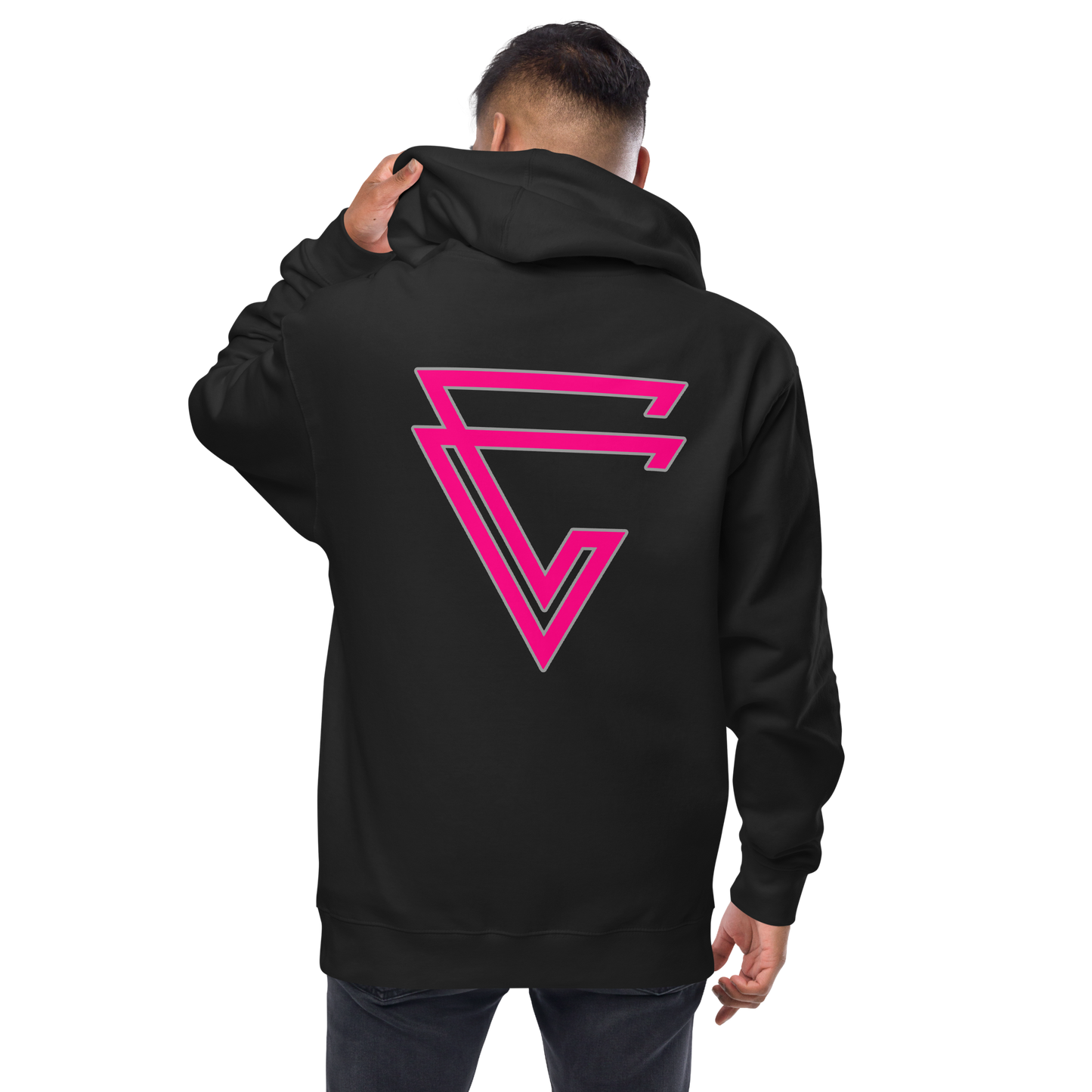 Arrow Fuchsia Zip-Up Hoodie