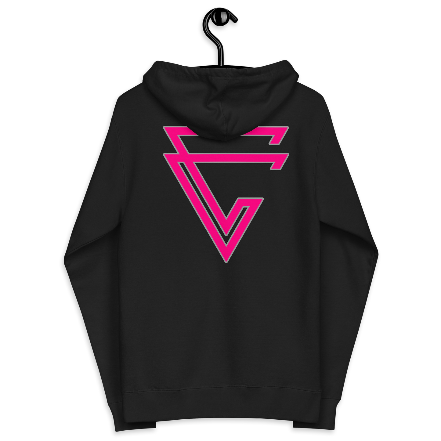 Arrow Fuchsia Zip-Up Hoodie