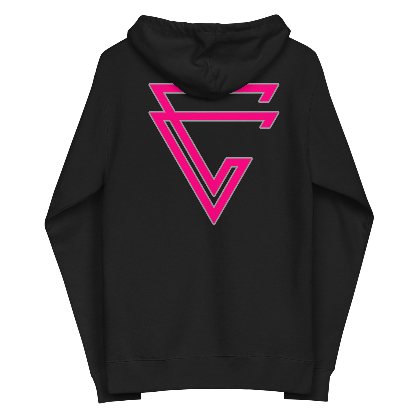 Arrow Fuchsia Zip-Up Hoodie