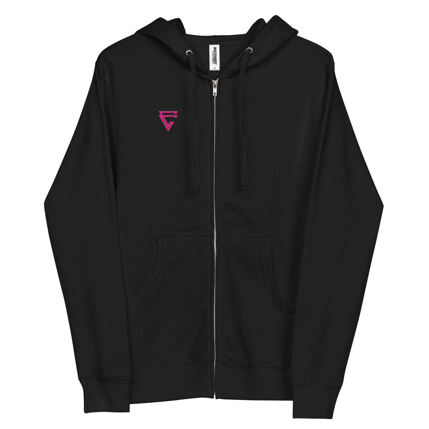 Arrow Fuchsia Zip-Up Hoodie