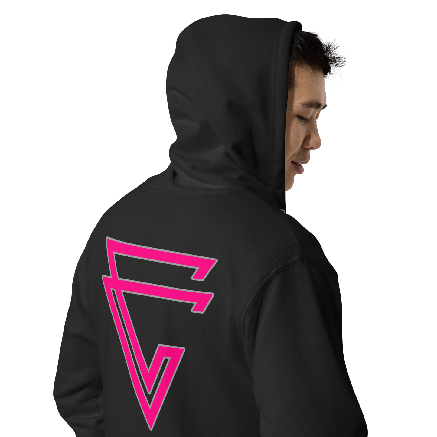 Arrow Fuchsia Zip-Up Hoodie