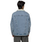 Hello My Name Is Embroidered Denim Sherpa Jacket