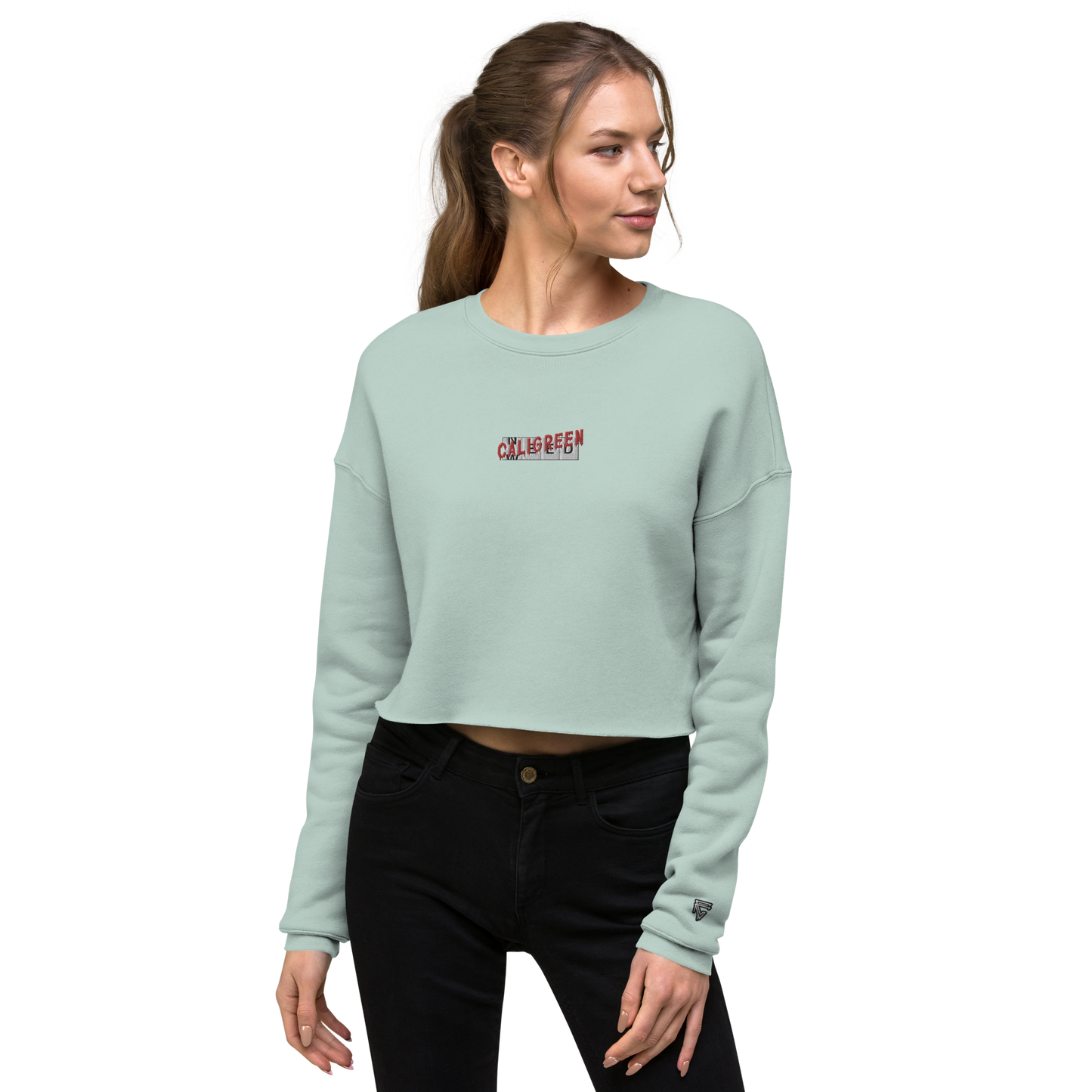 Need for Weed Embroidered Crop Sweatshirt